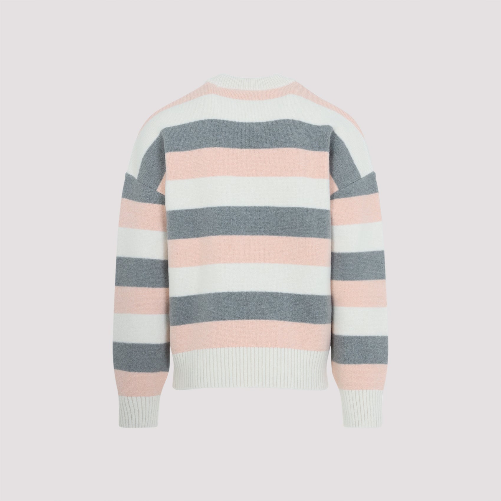 Pastel Striped Alpaca Blend Sweater