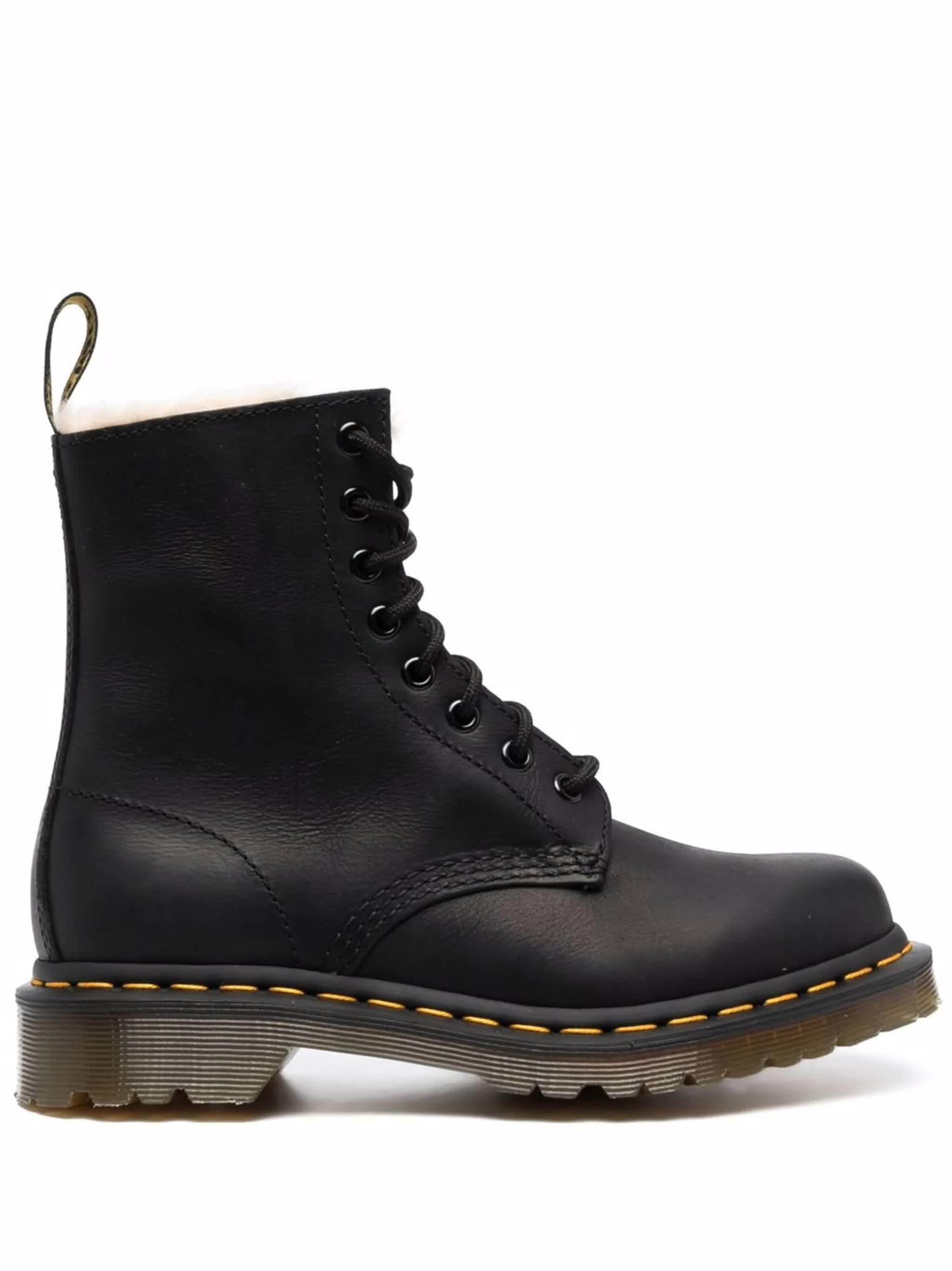 1460 Serena Shearling Lined Leather Boots
