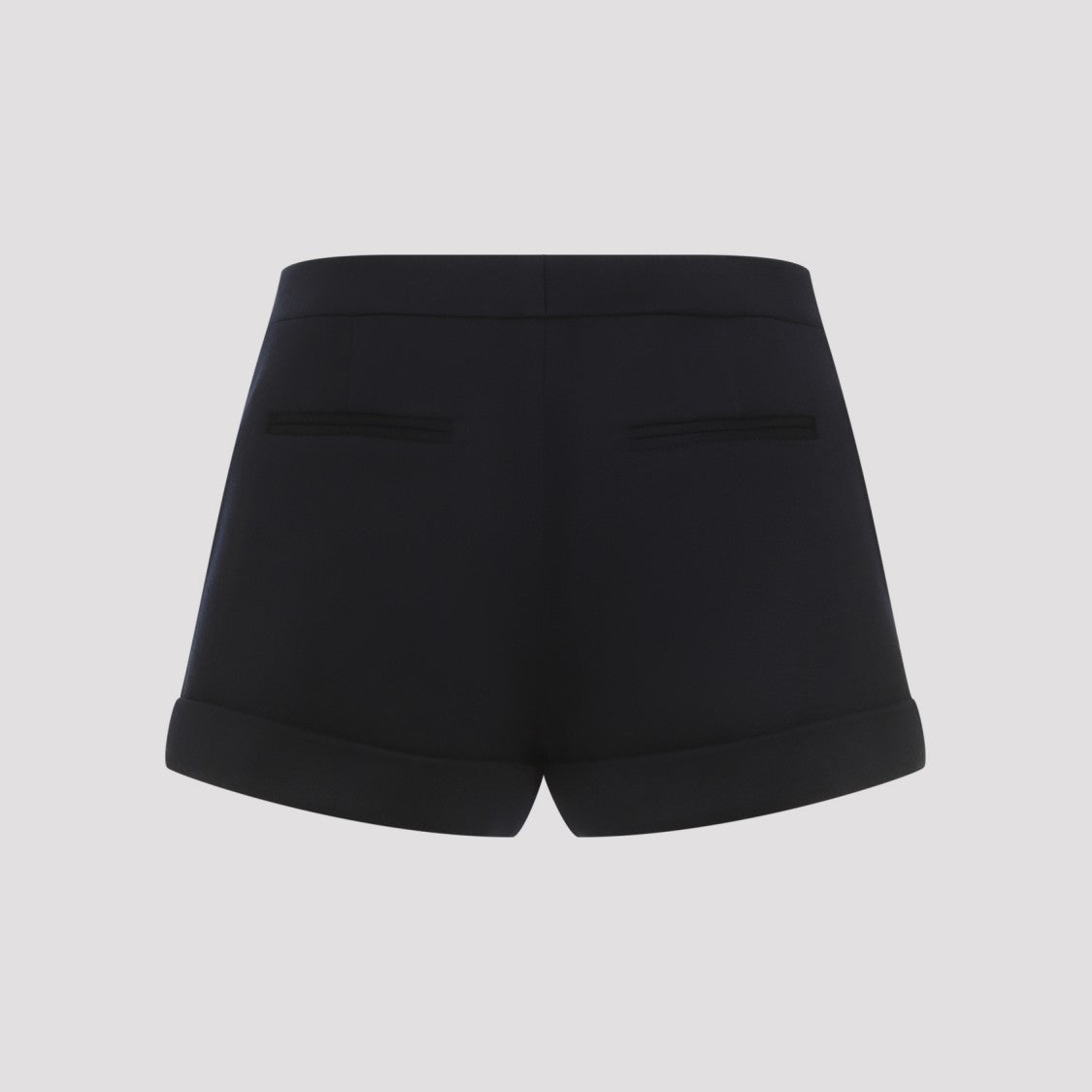 Tailored Wool-Cashmere Blend Shorts With Pocket Details