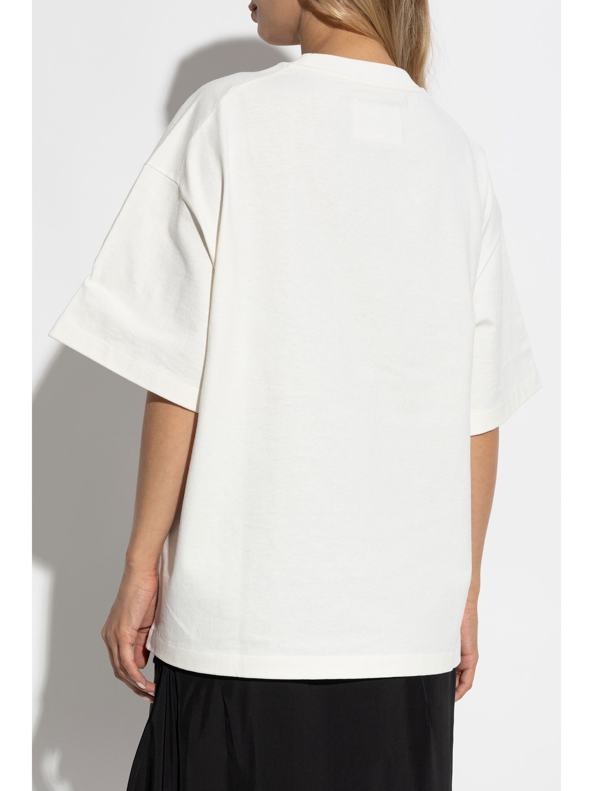 Black Tshirt Oversized Cotton Jersey T-Shirt