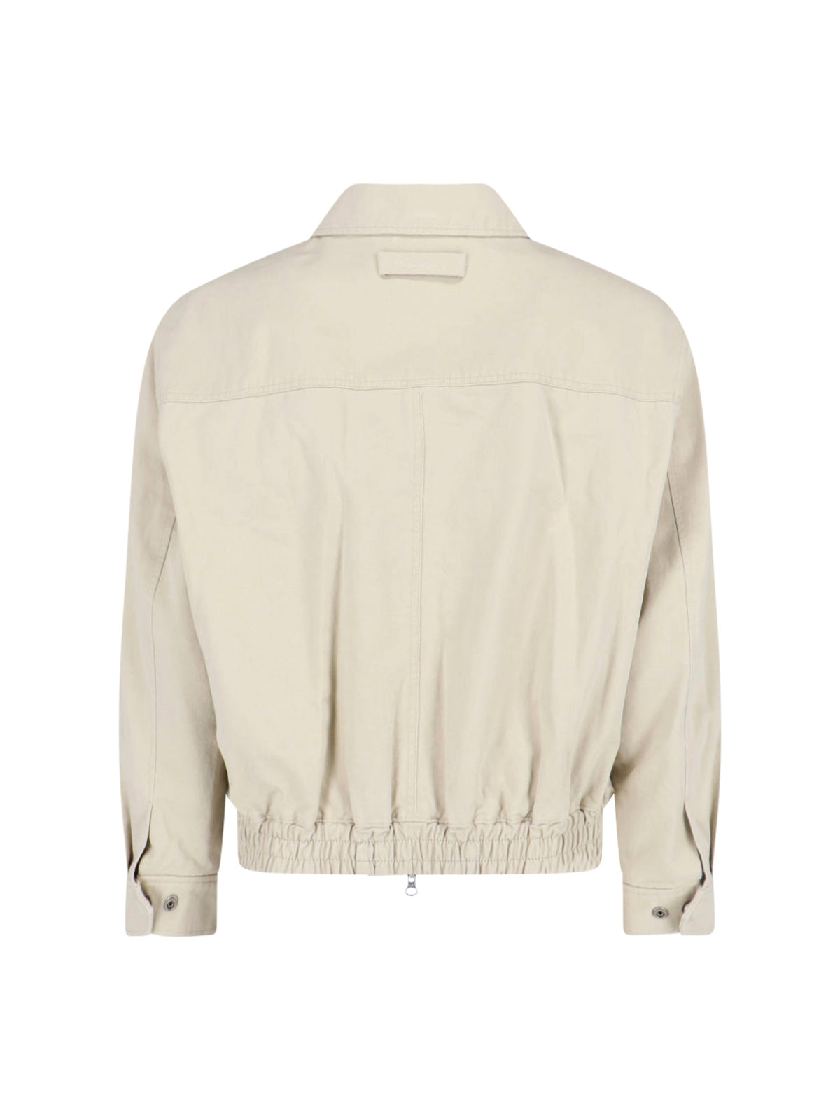 Gray Zip Bomber Jacket