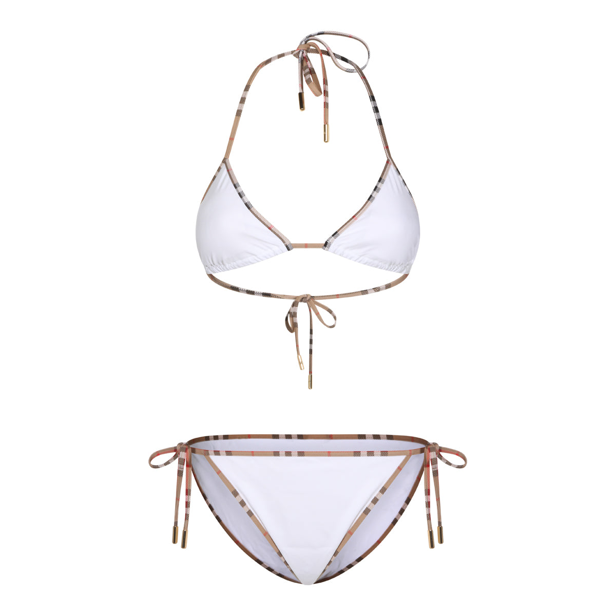 White Two-Piece Beachwear