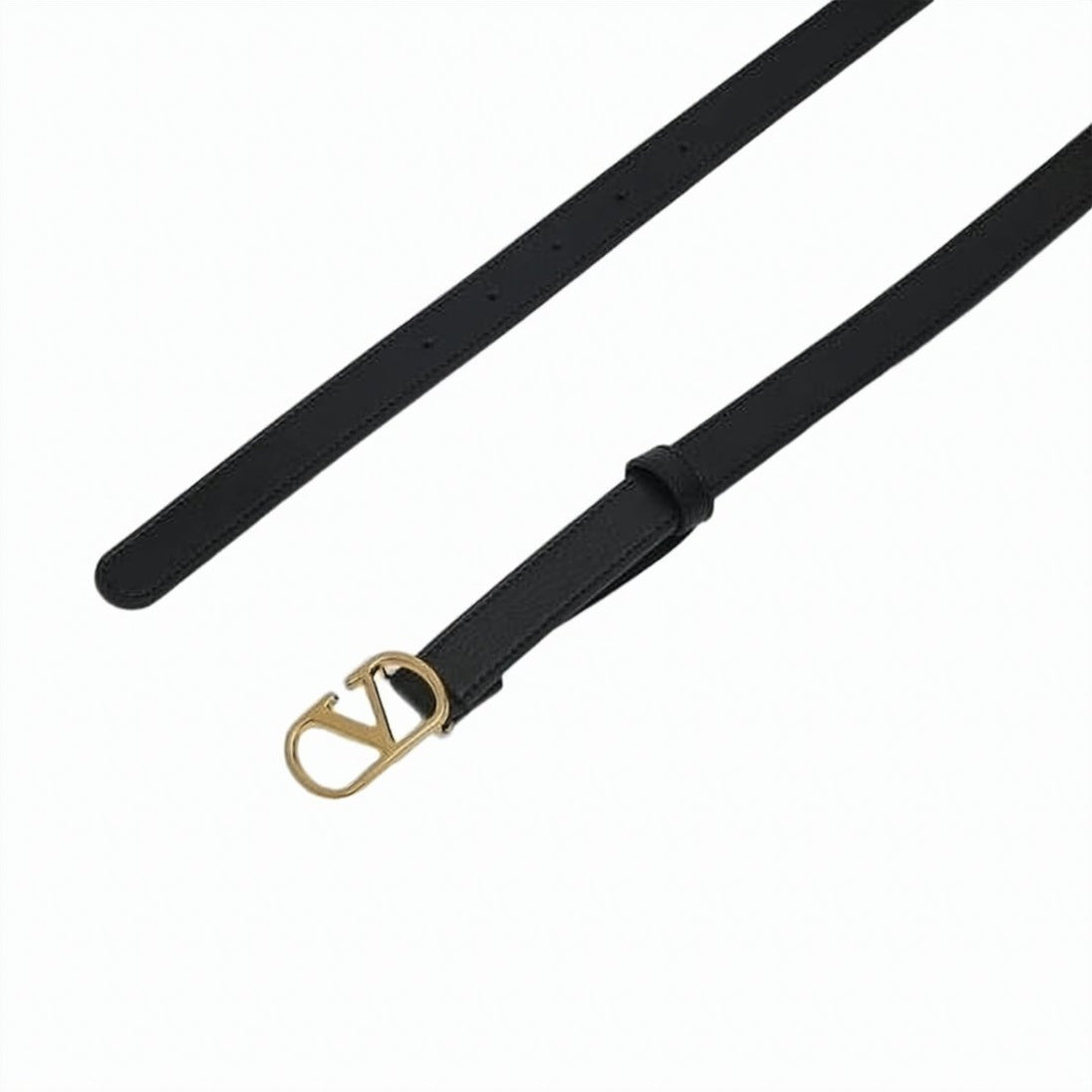 Narrow Calf Leather Belt