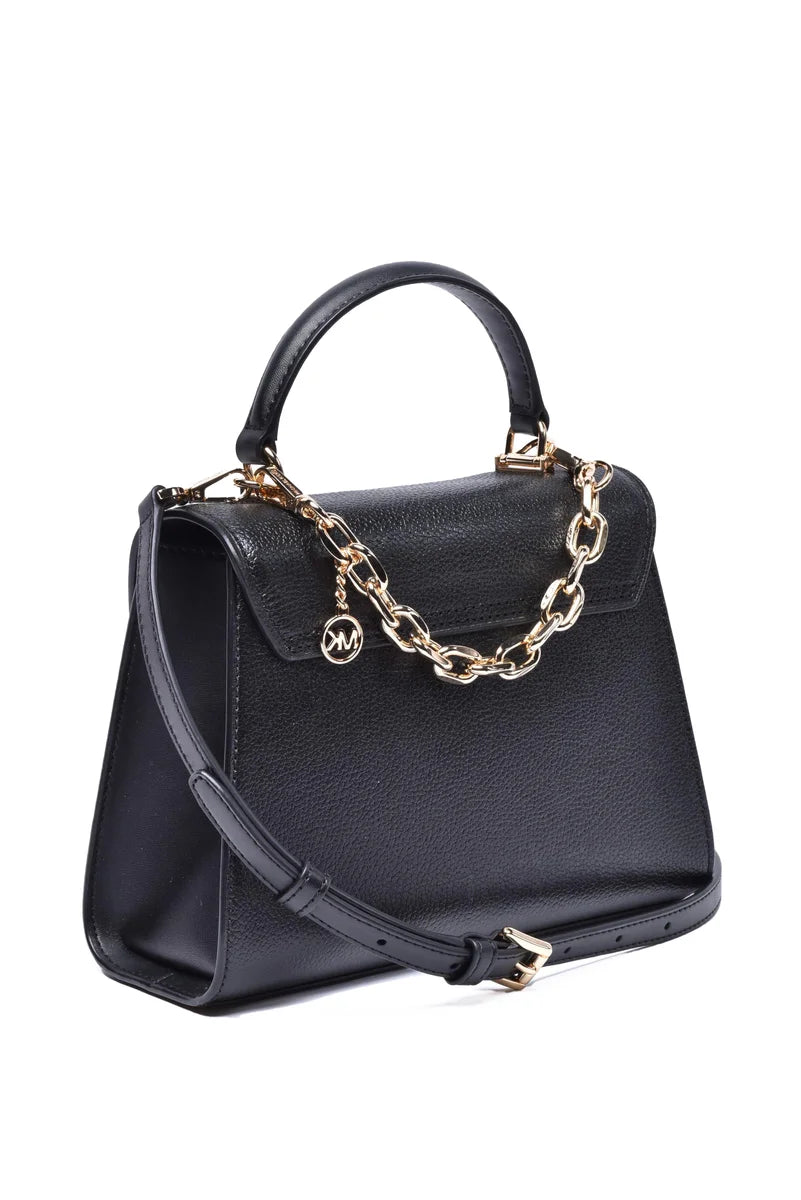 Serena Leather Bag - Black