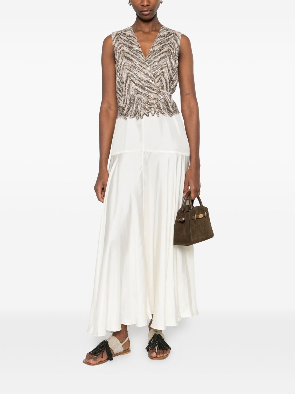 Sleeveless V-Neck Tops