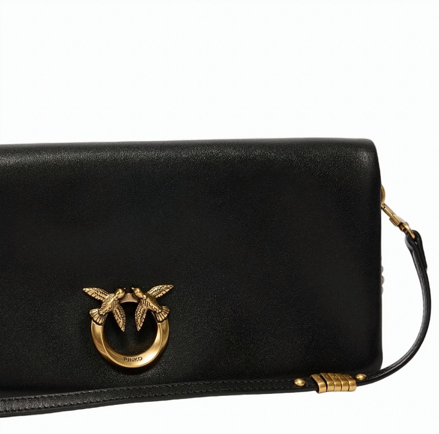 Click Soft Horizontal Soft Leather Clutch