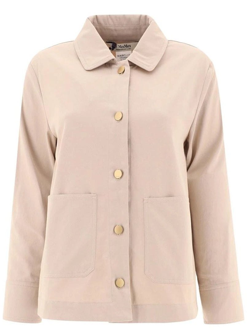 Structured Cotton Jacket with Classic Collar