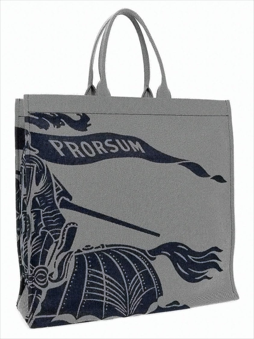 Structured Grey Tote Bag
