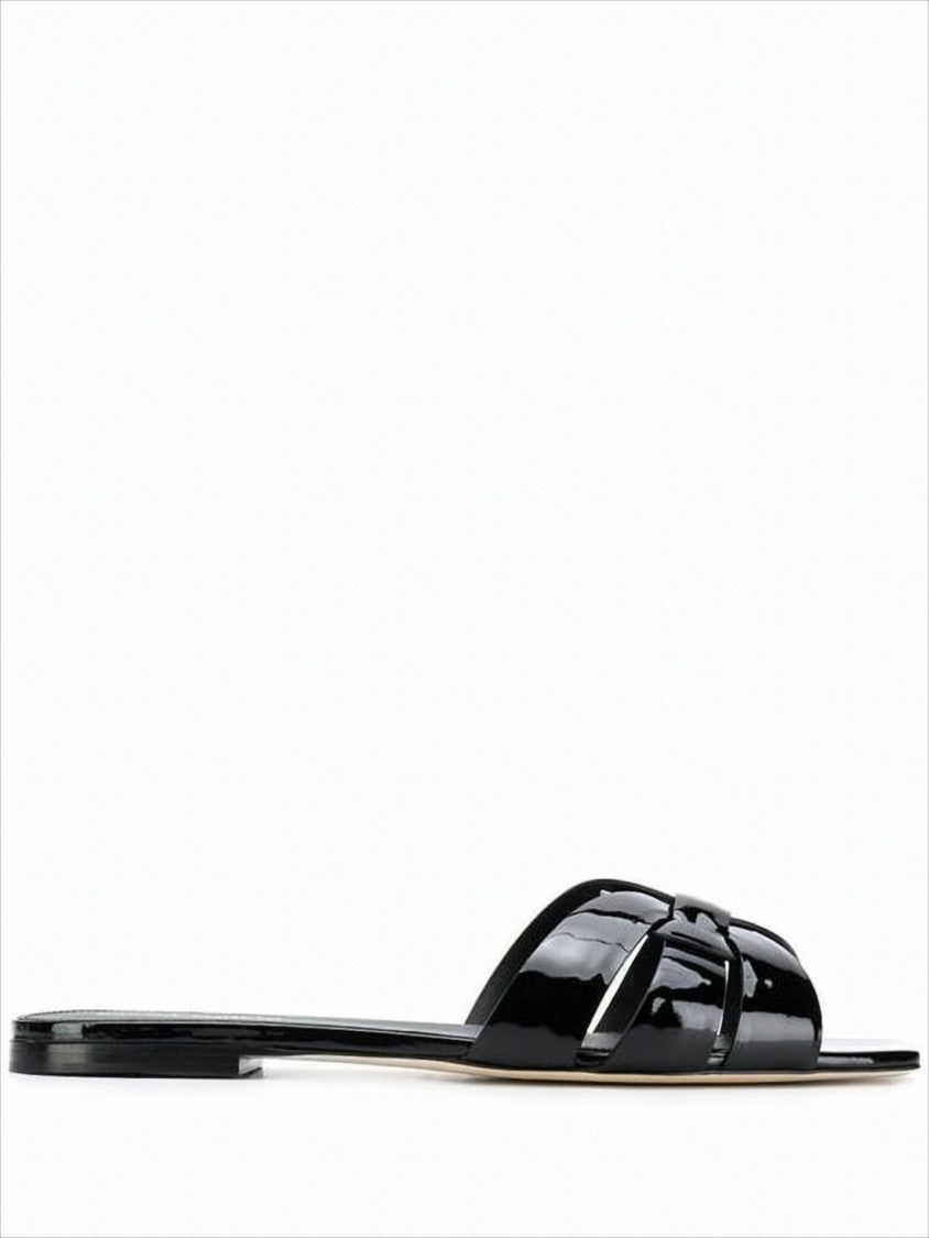 Patent Leather Flat Mule
