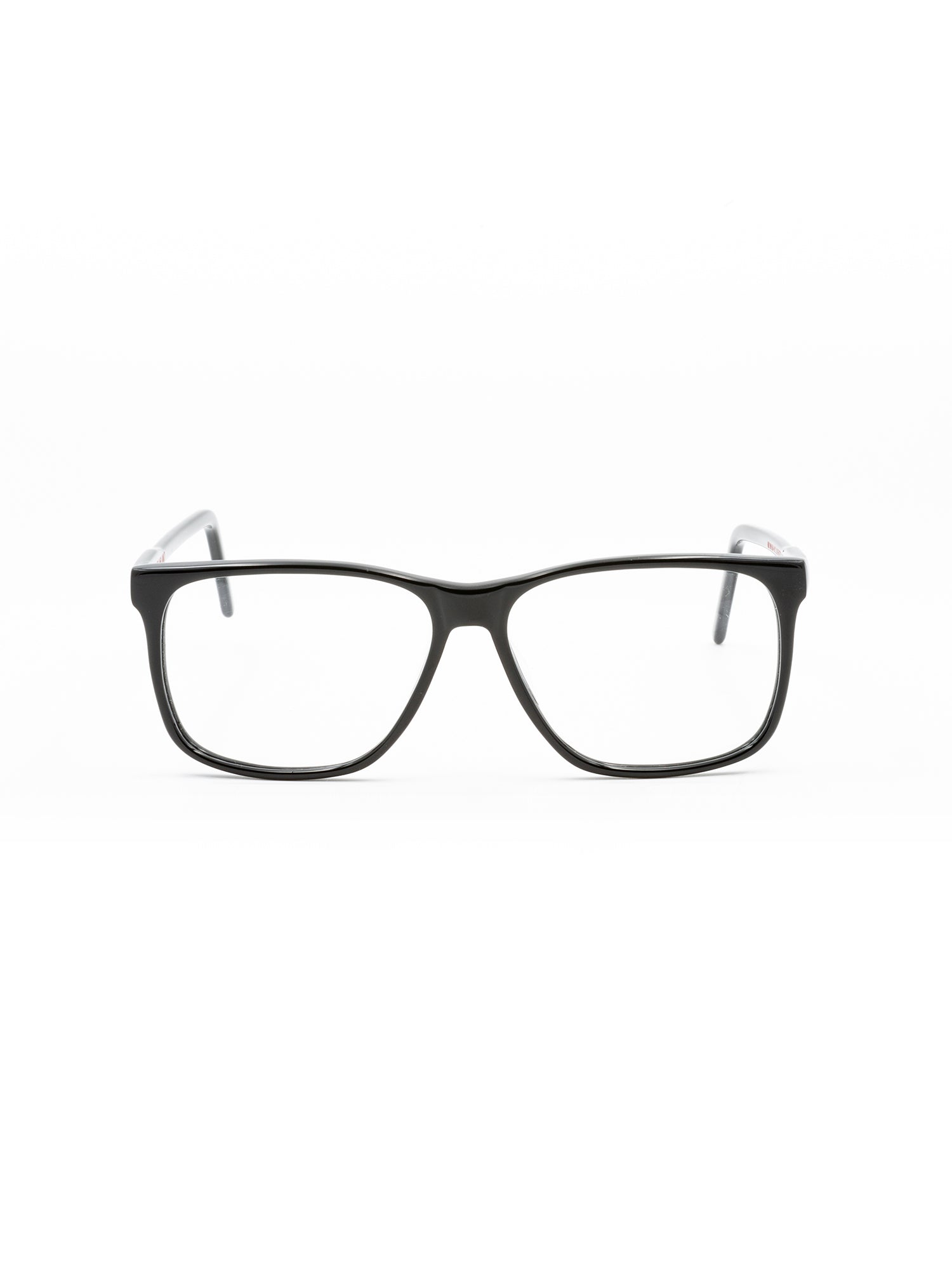Rectangular Black Optical Frames with Glossy Finish
