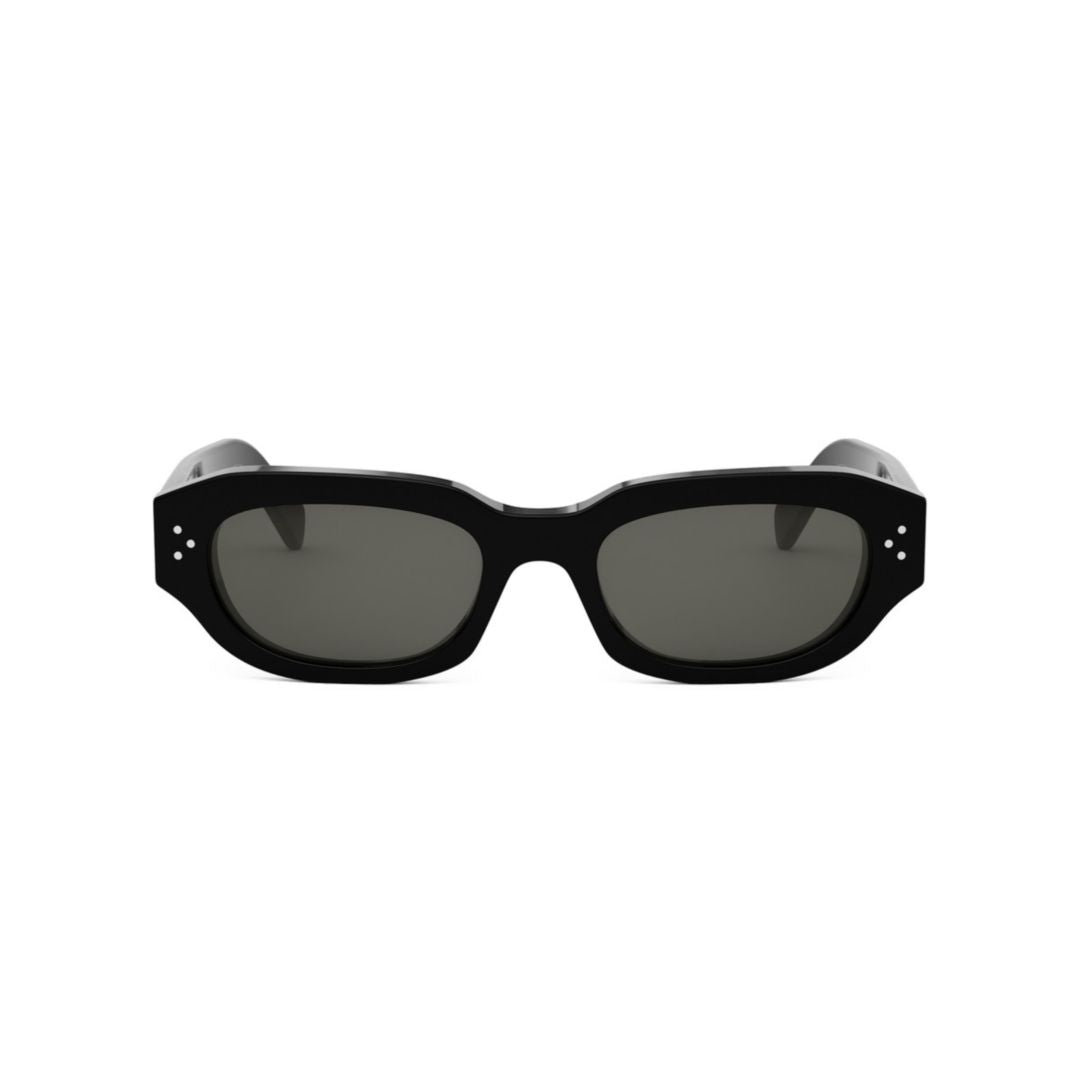 Cl40314i Rectangular Sunglasses with Silver Accents