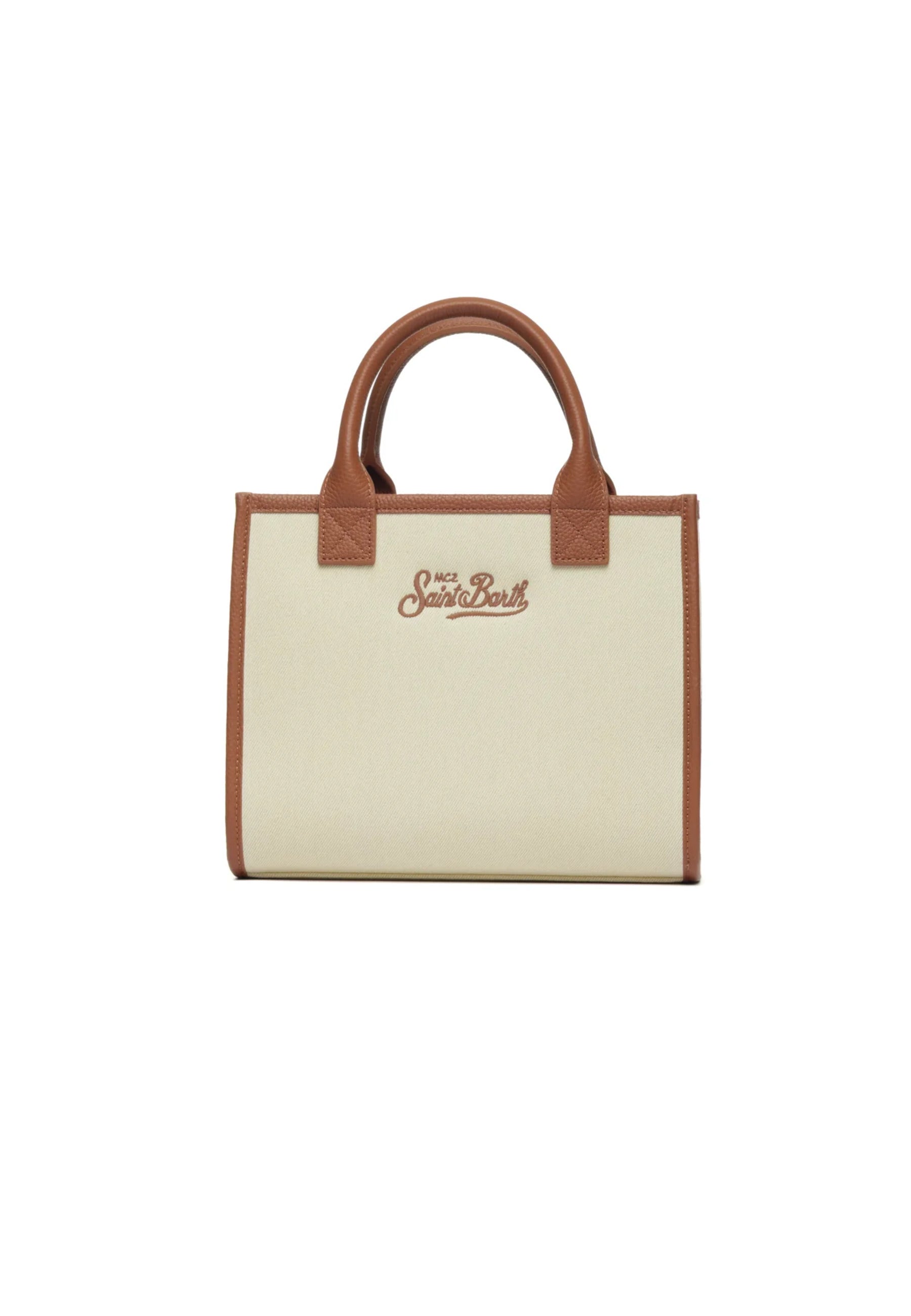 Rectangular Cream Canvas Tote Bag