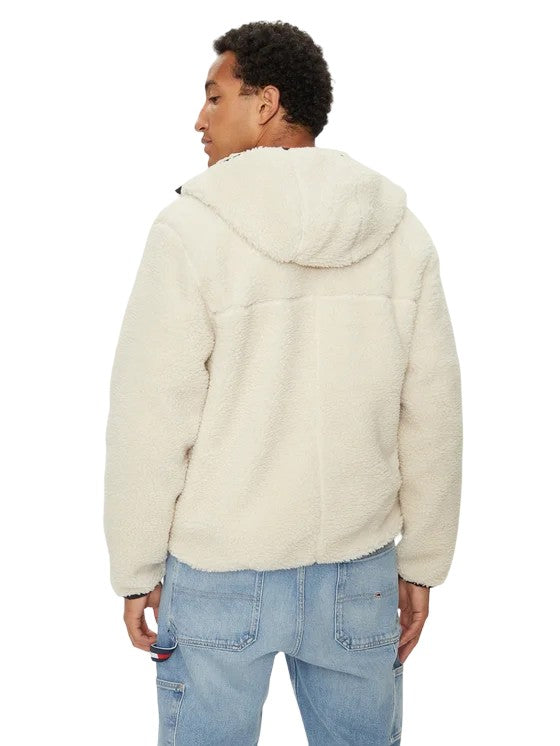 White Zip Jacket With Hood