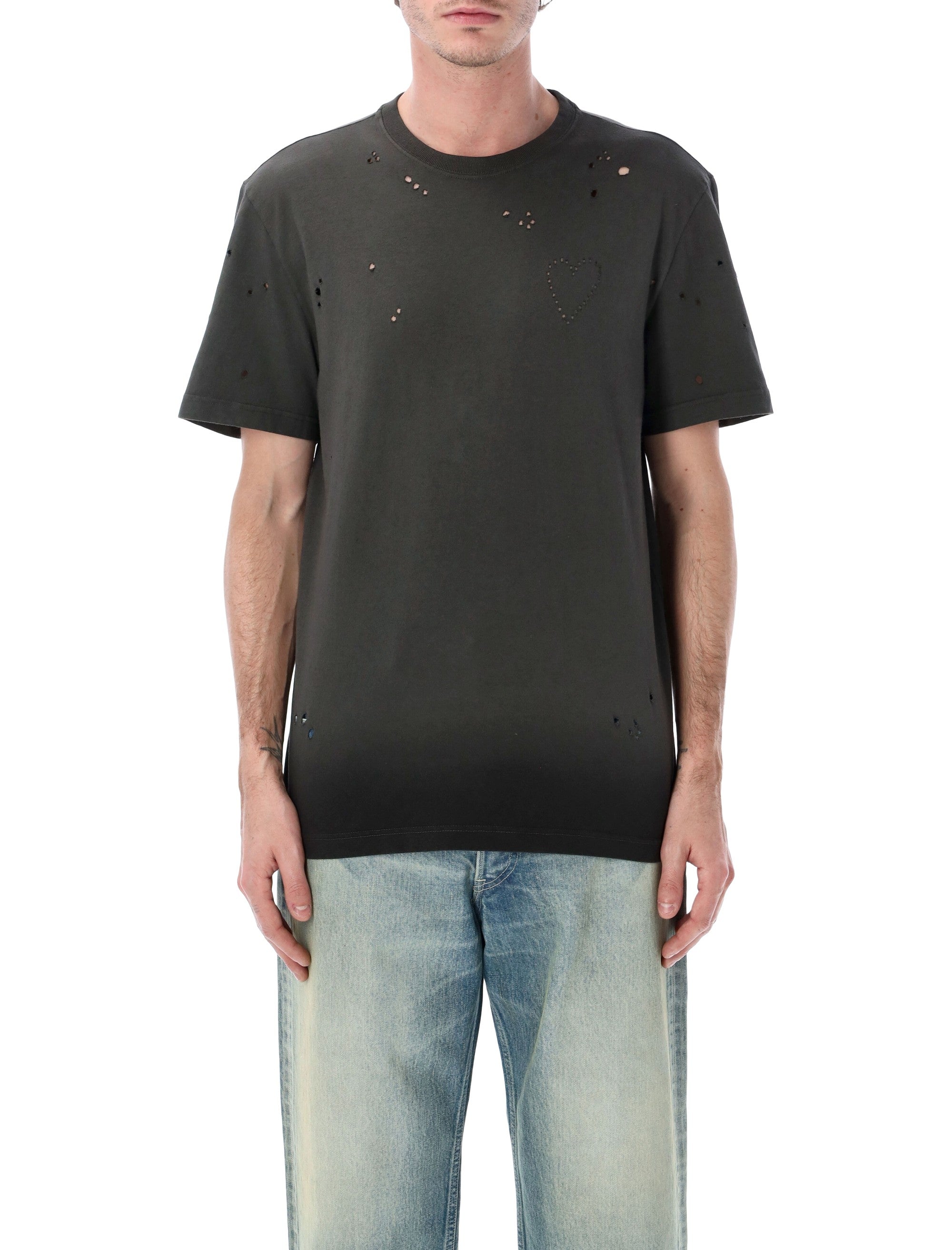 T-shirt ze zniszczonym sercem