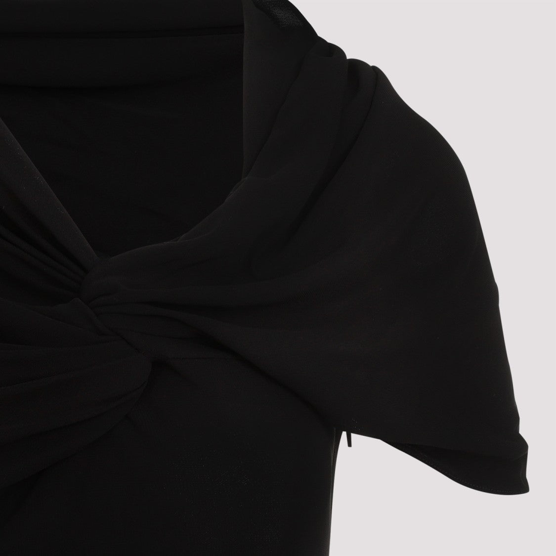 Black Viscose Mini Dress