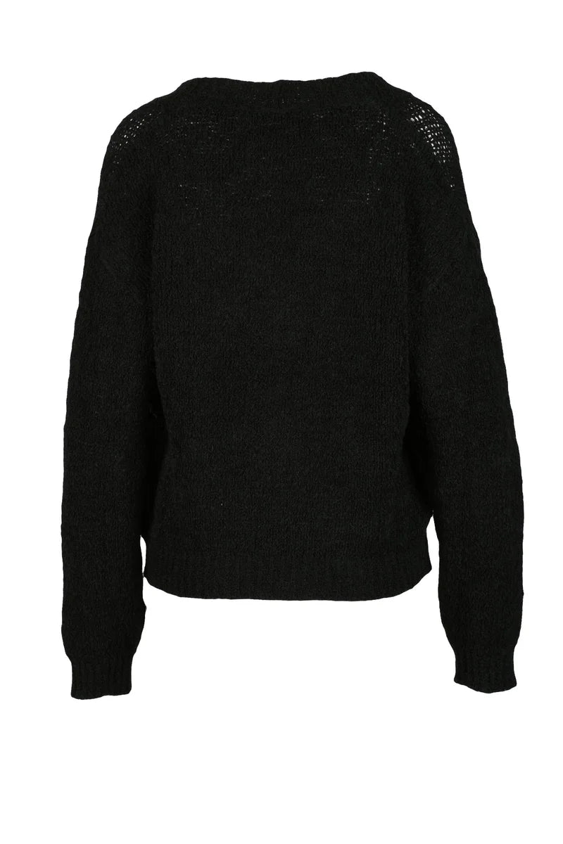 Linen Cardigan - Black