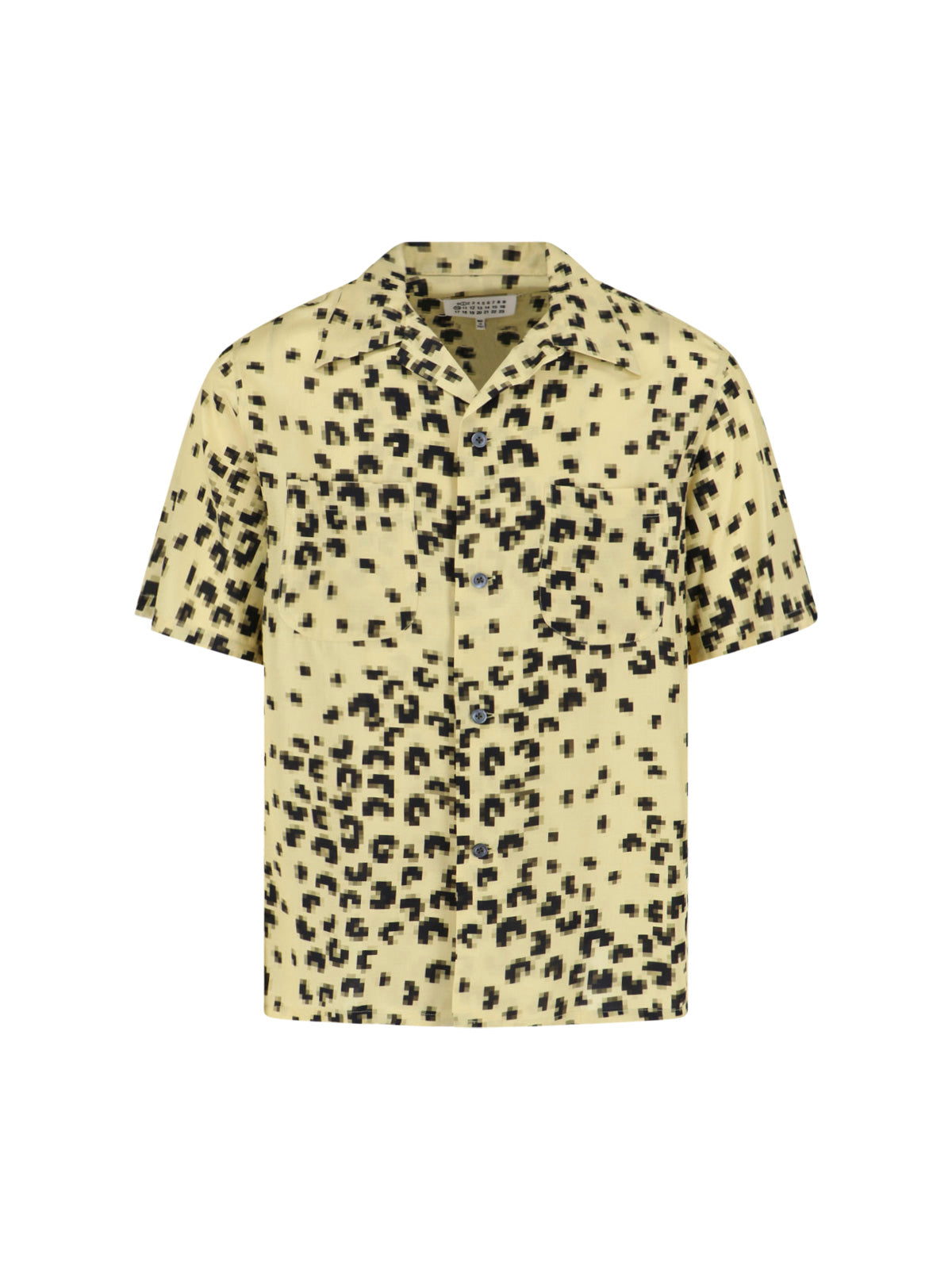 Yellow Pixel Leopard Shirt