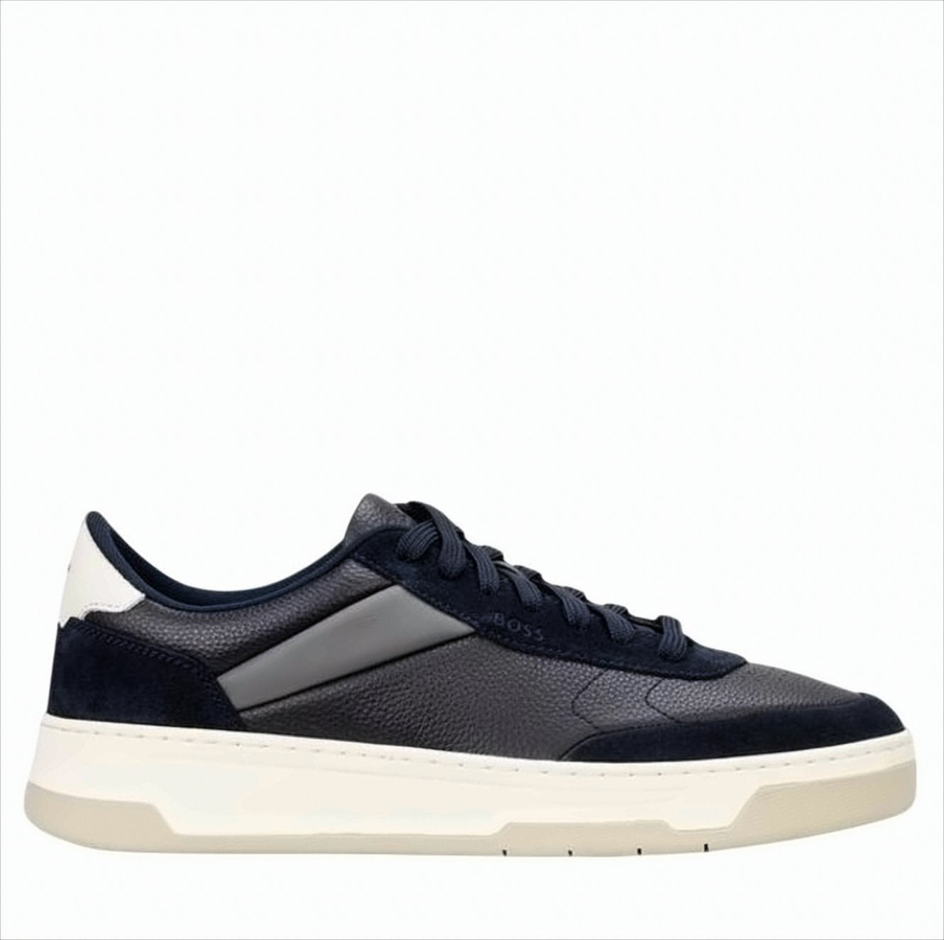 Color-Block Low-Cut Lace-Up Sneakers With Embossed Branding