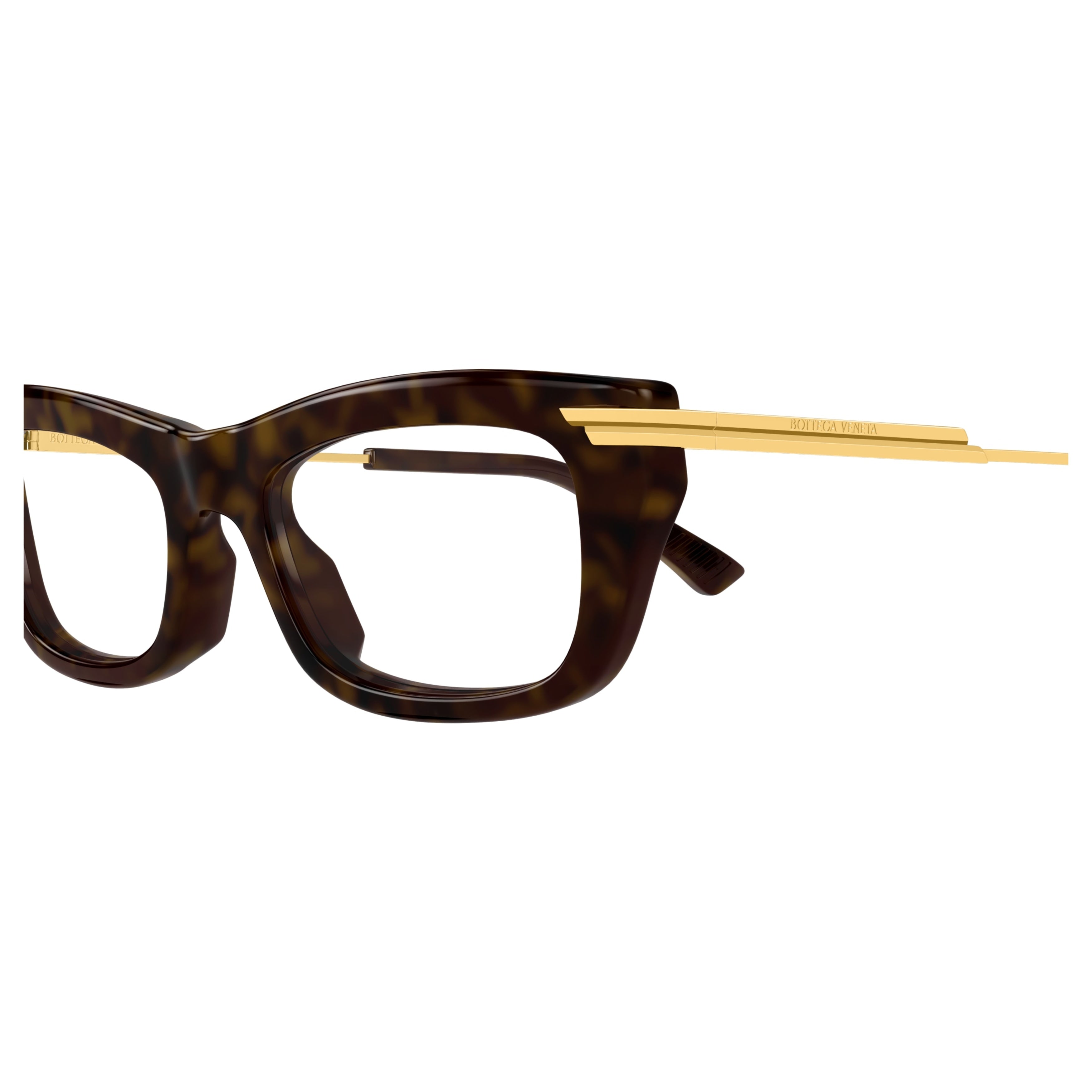 Bv1371o Bold Rectangular Tortoiseshell-Patterned Eyeglasses