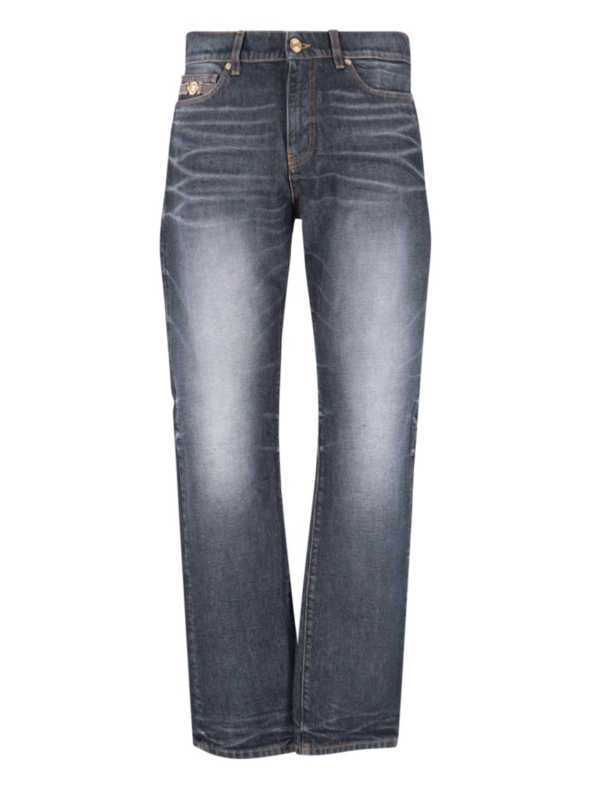"Medusa Biggie" Jeans Blue