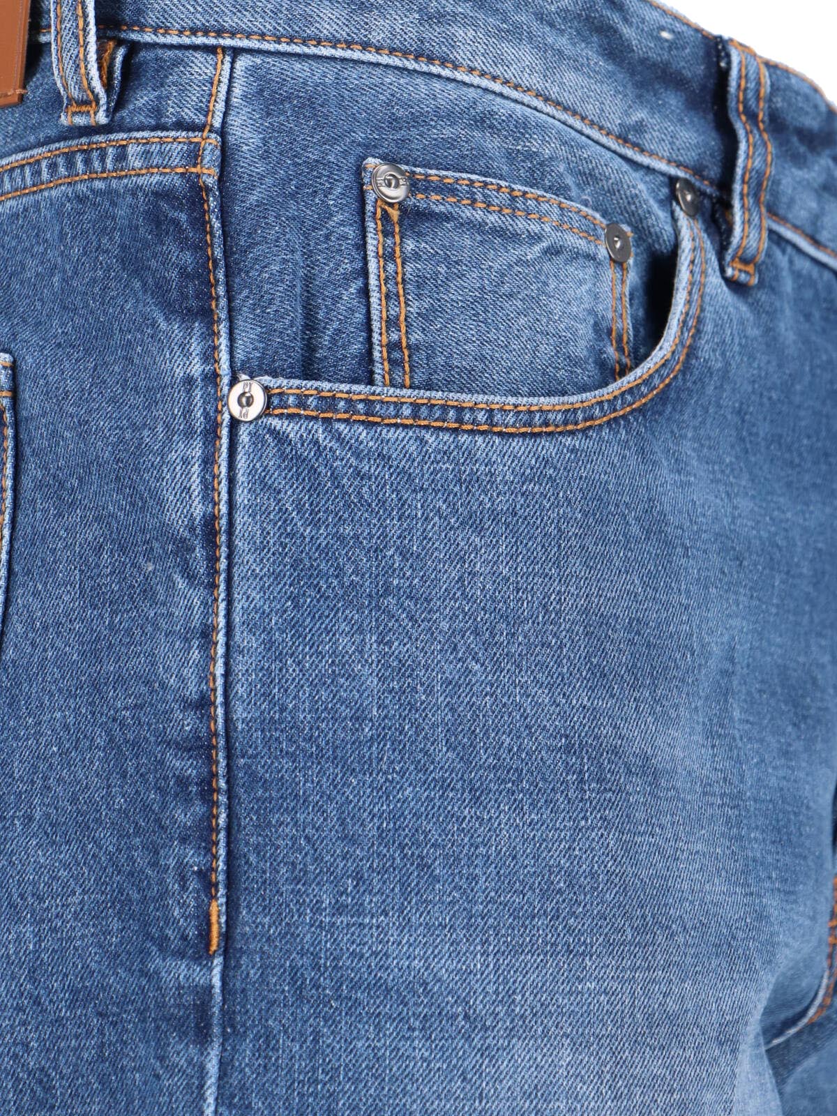 Straight-Leg Denim Jeans With Classic Five-Pocket