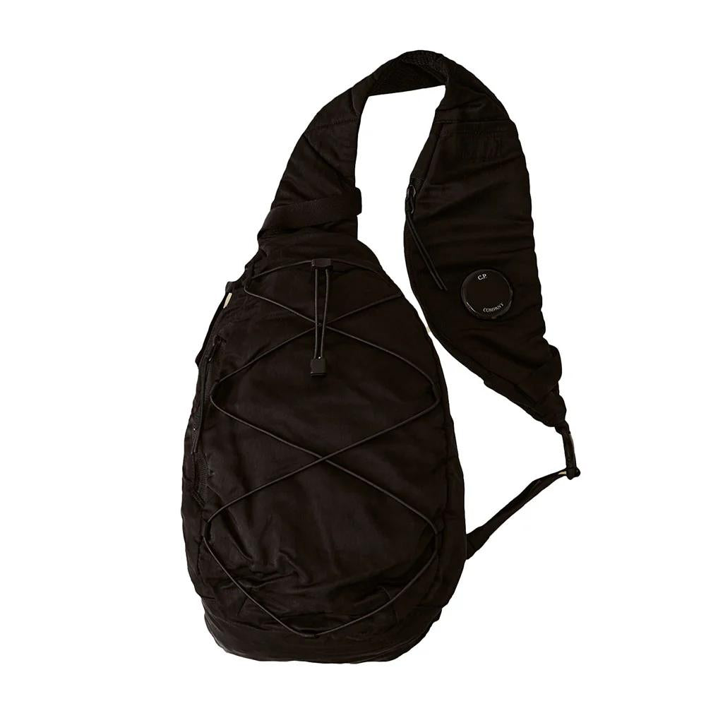 Teardrop Black Crossbody Backpack