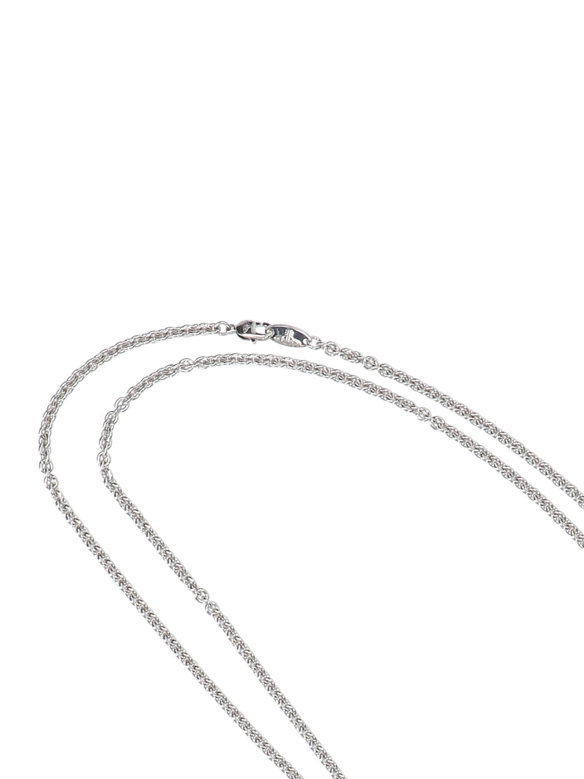 Silver Cherub Pendant Fine Chain Necklace