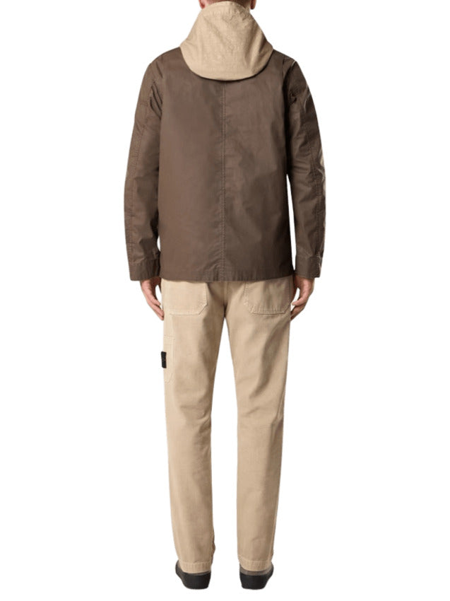 Utility Field Jacket with Glossy Rubberized Coating