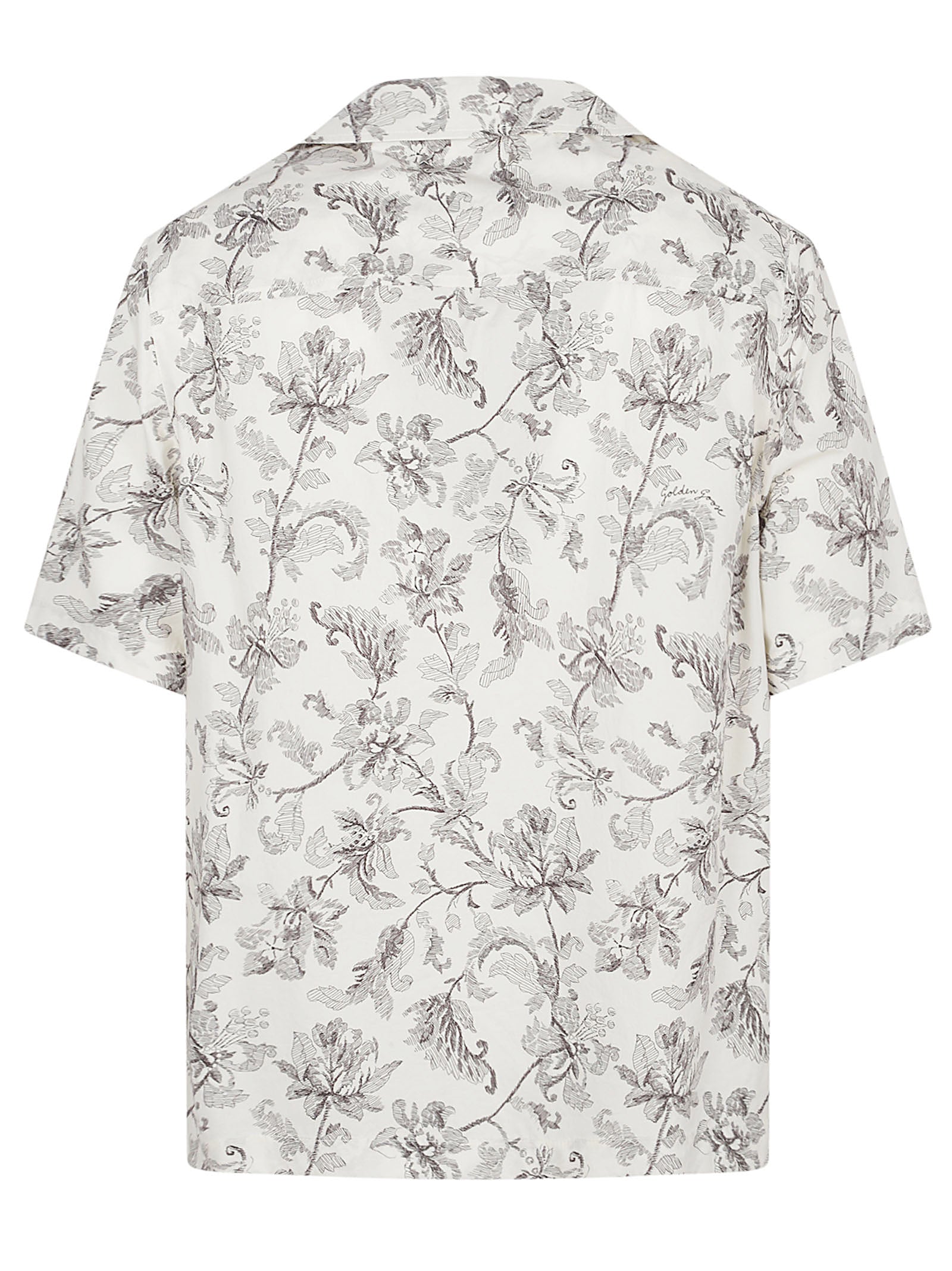 Short-Sleeved Bowling Collar Shirt