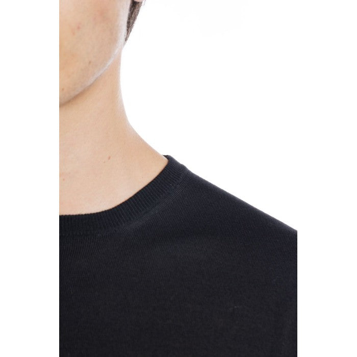 Merino Wool Sweater With Classic Crew Neckline