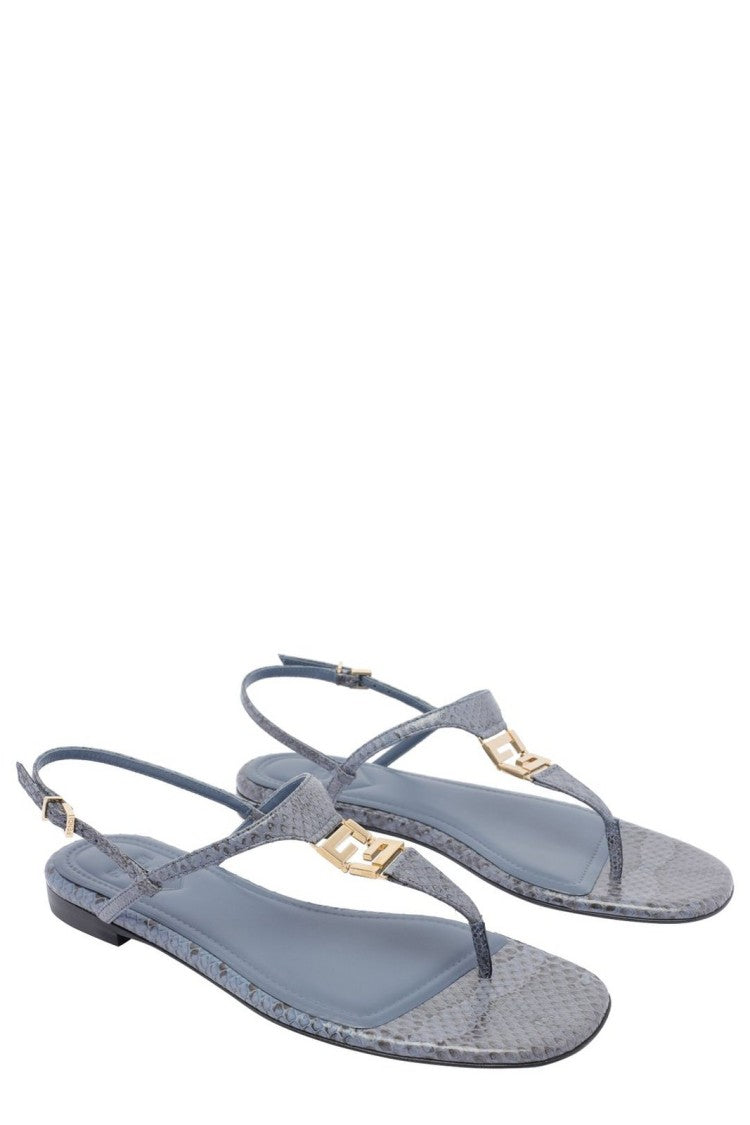Minimalist Blue Sandals With Elegant Strap Design