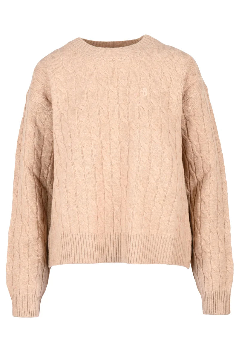 Crew Neck Sweater - Beige
