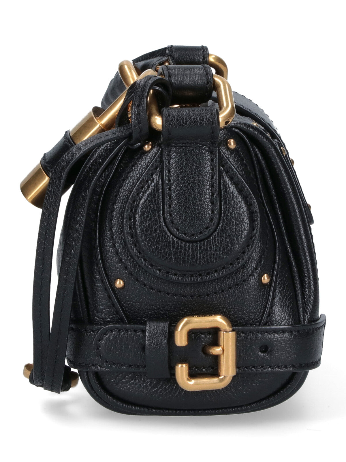 Black Paddington Textured Leather Bag