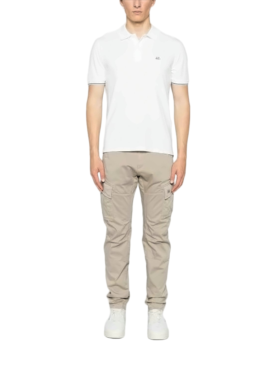 Short-Sleeve Polo Shirt with Discreet Logo