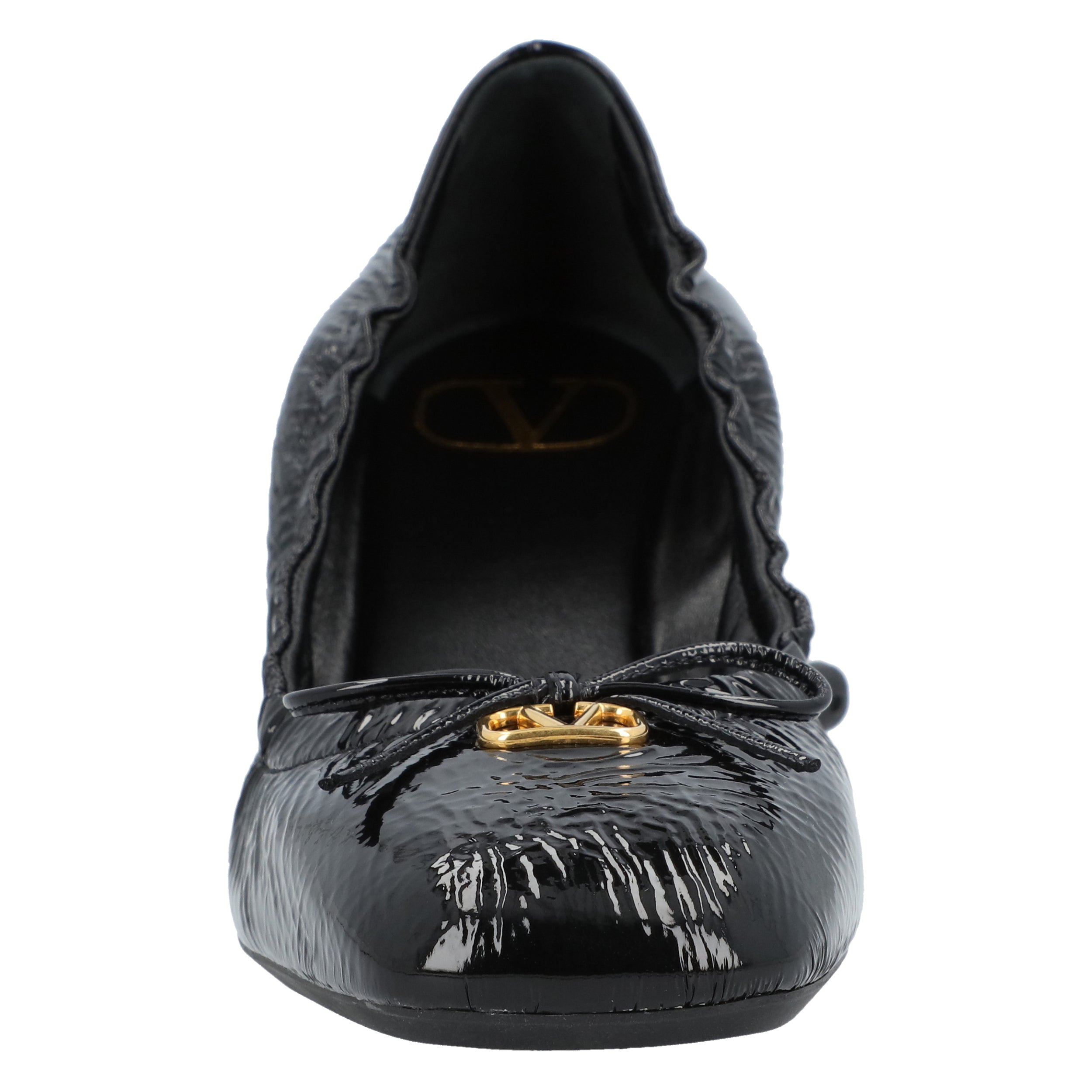 Vlogo Signature Ruched Slip-On Ballerina