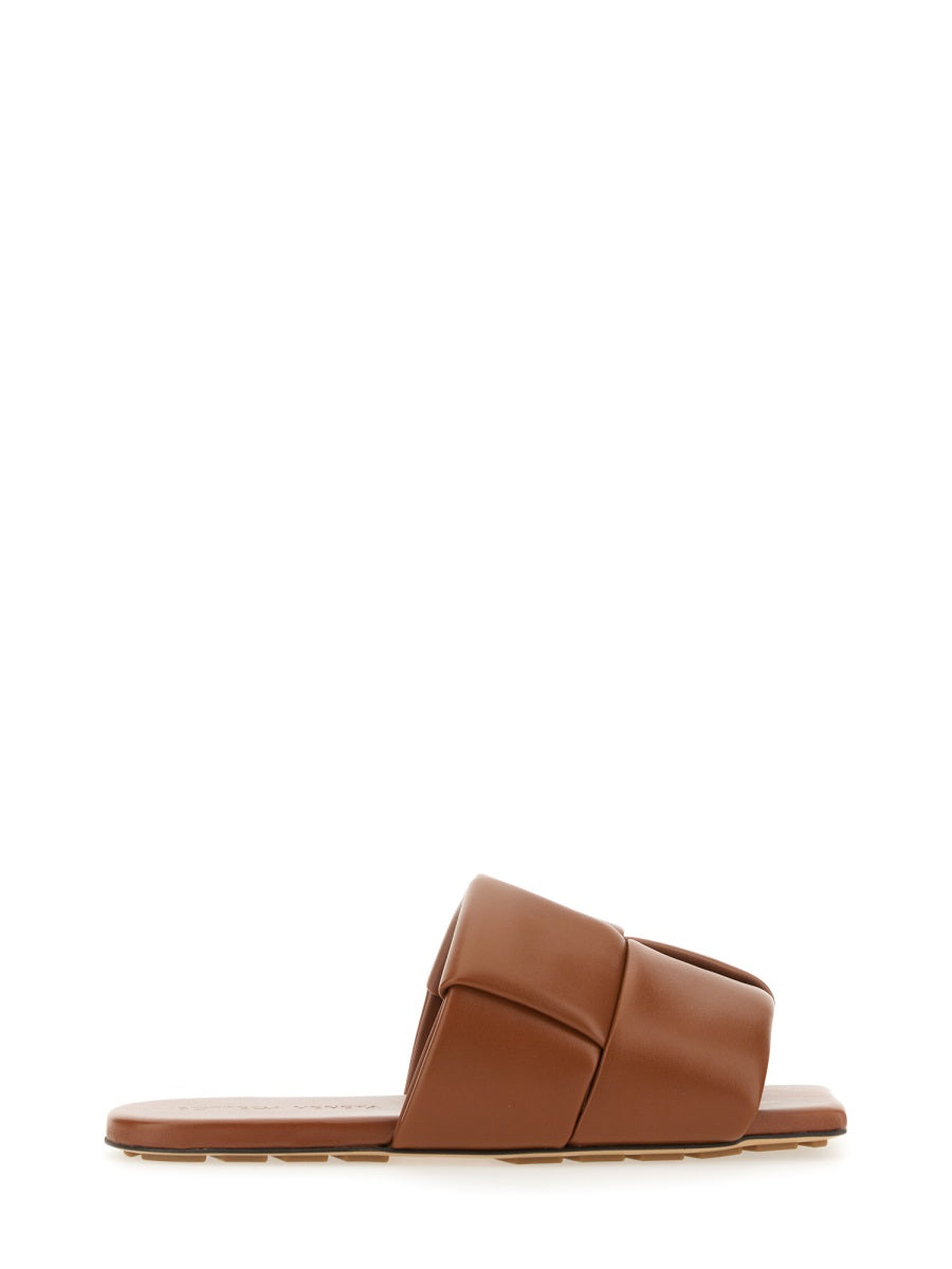 Padded Upper Sandal Mule with Low Heel