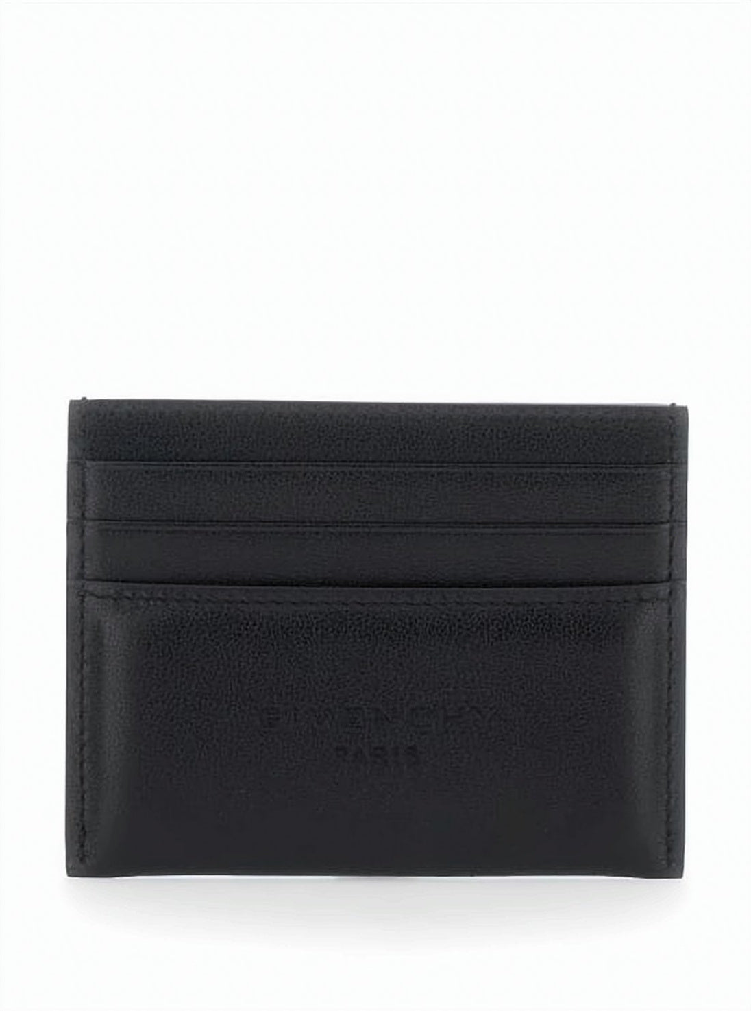 Calf Leather Cardholder with Embossed Logo