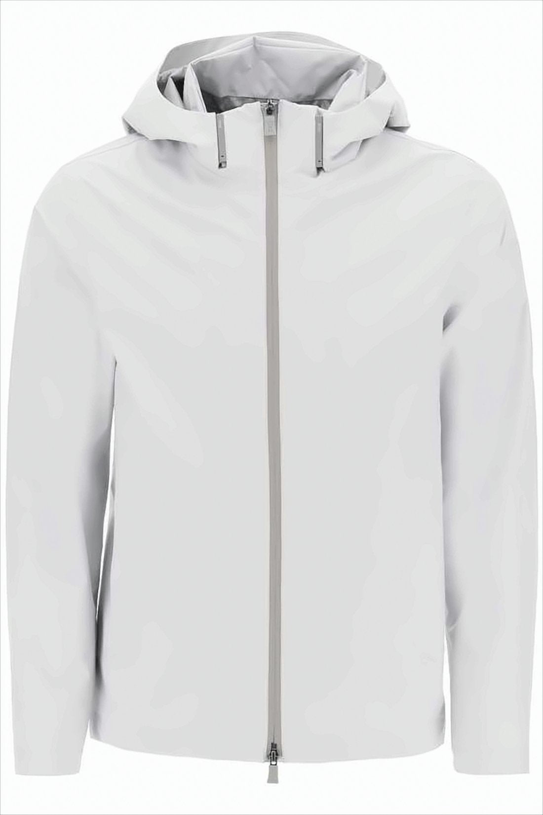 Minimalist White Jacket with Hood