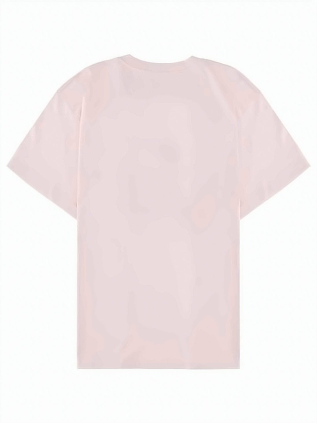 Pink Cotton T-Shirt with Text Patch