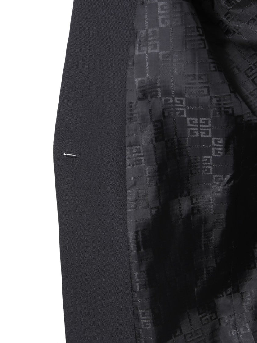 Tailored Wool Blazer With Strass Detail