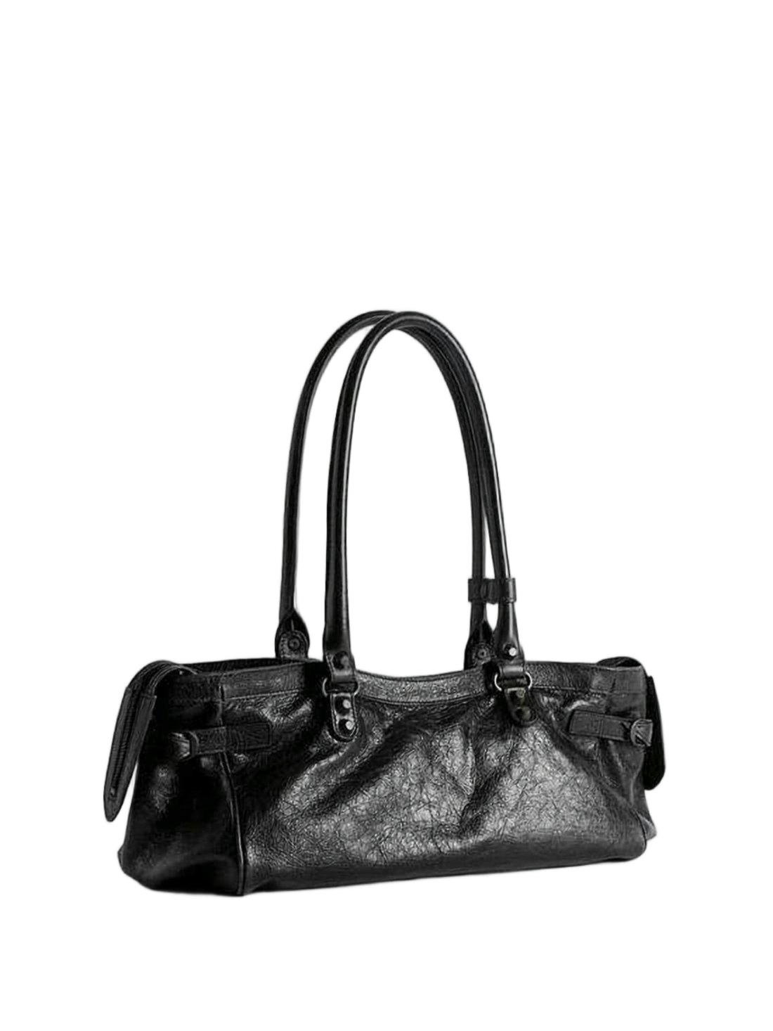 Textured Lambskin Leather Tote Bag