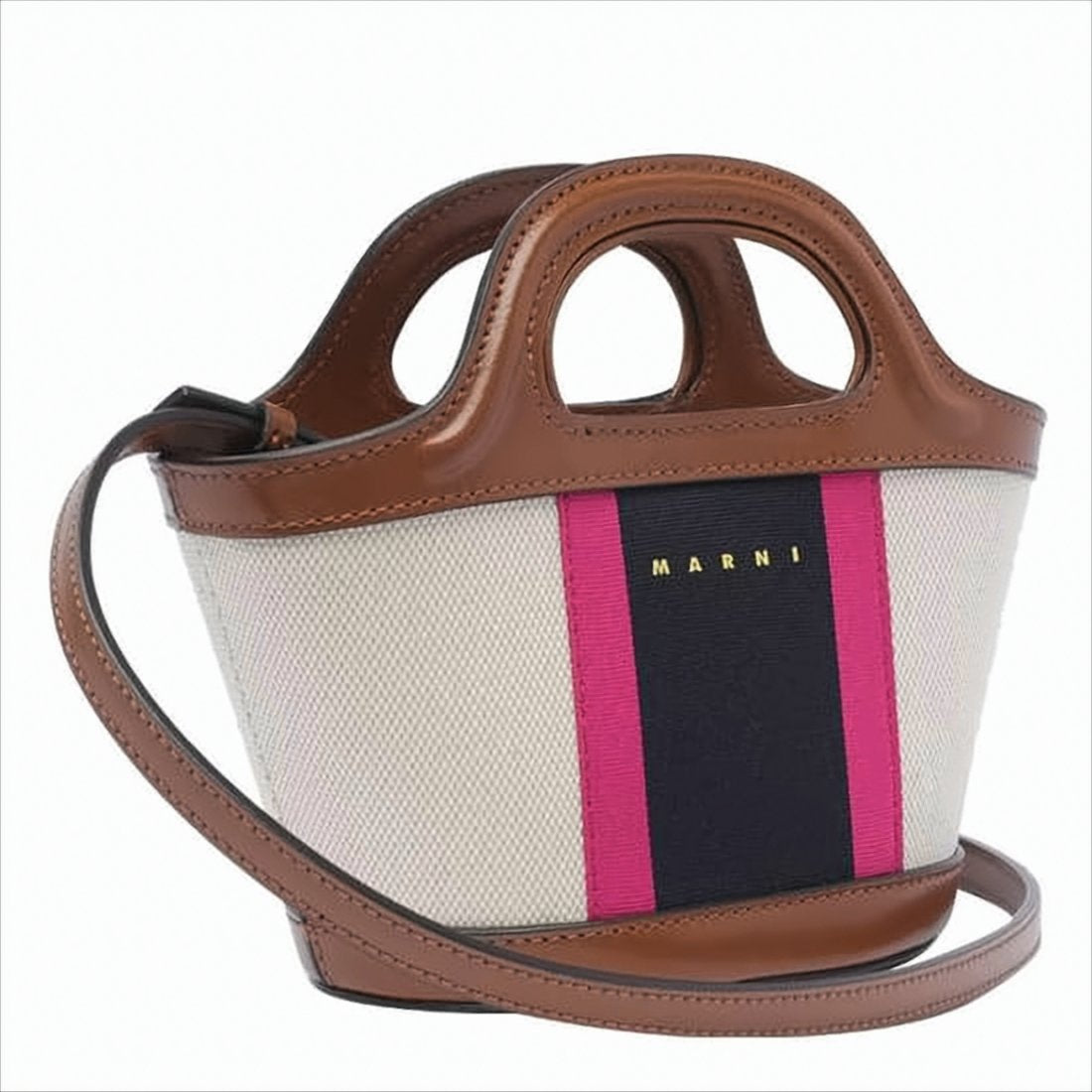 Structured Beige Canvas Tote Bag with Vibrant Accents