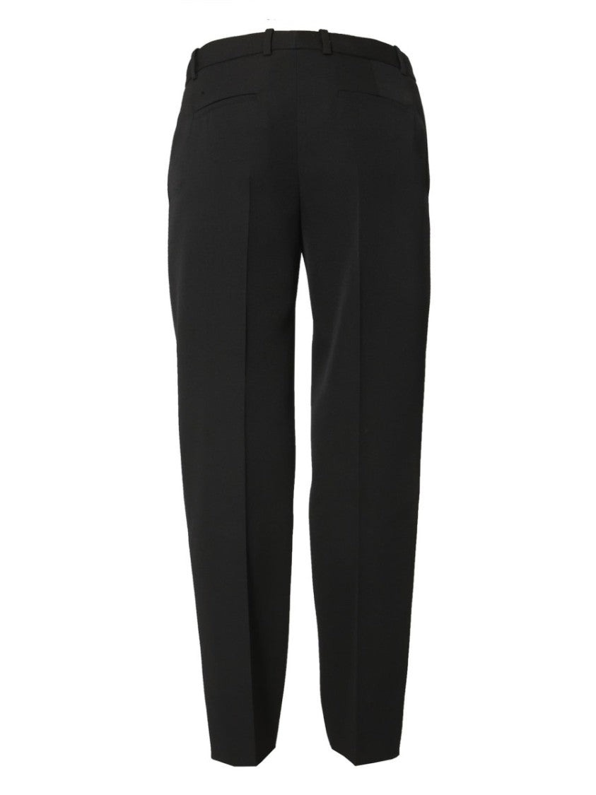 Tailored Wool Pants With Side Bands