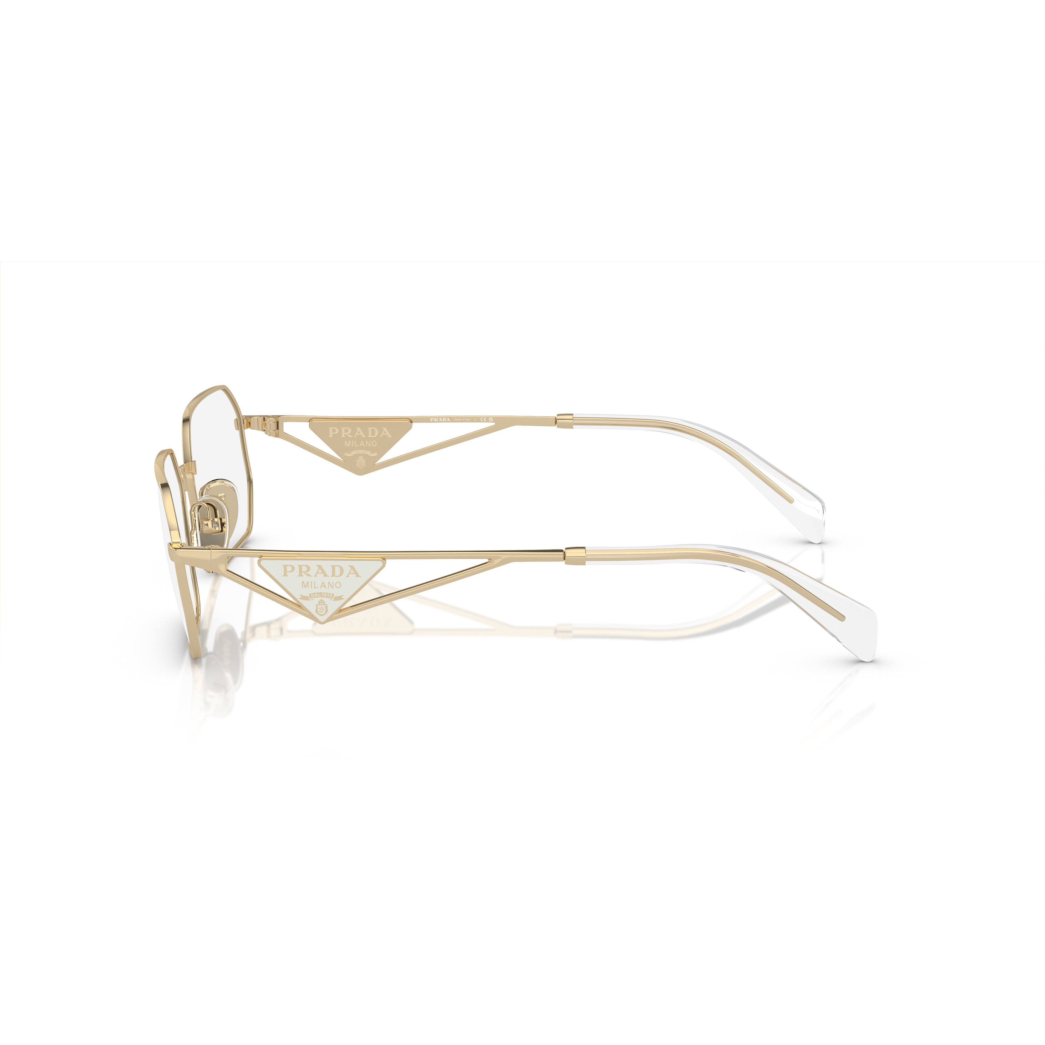 0pr A53v Geometric Metal Frame Sunglasses