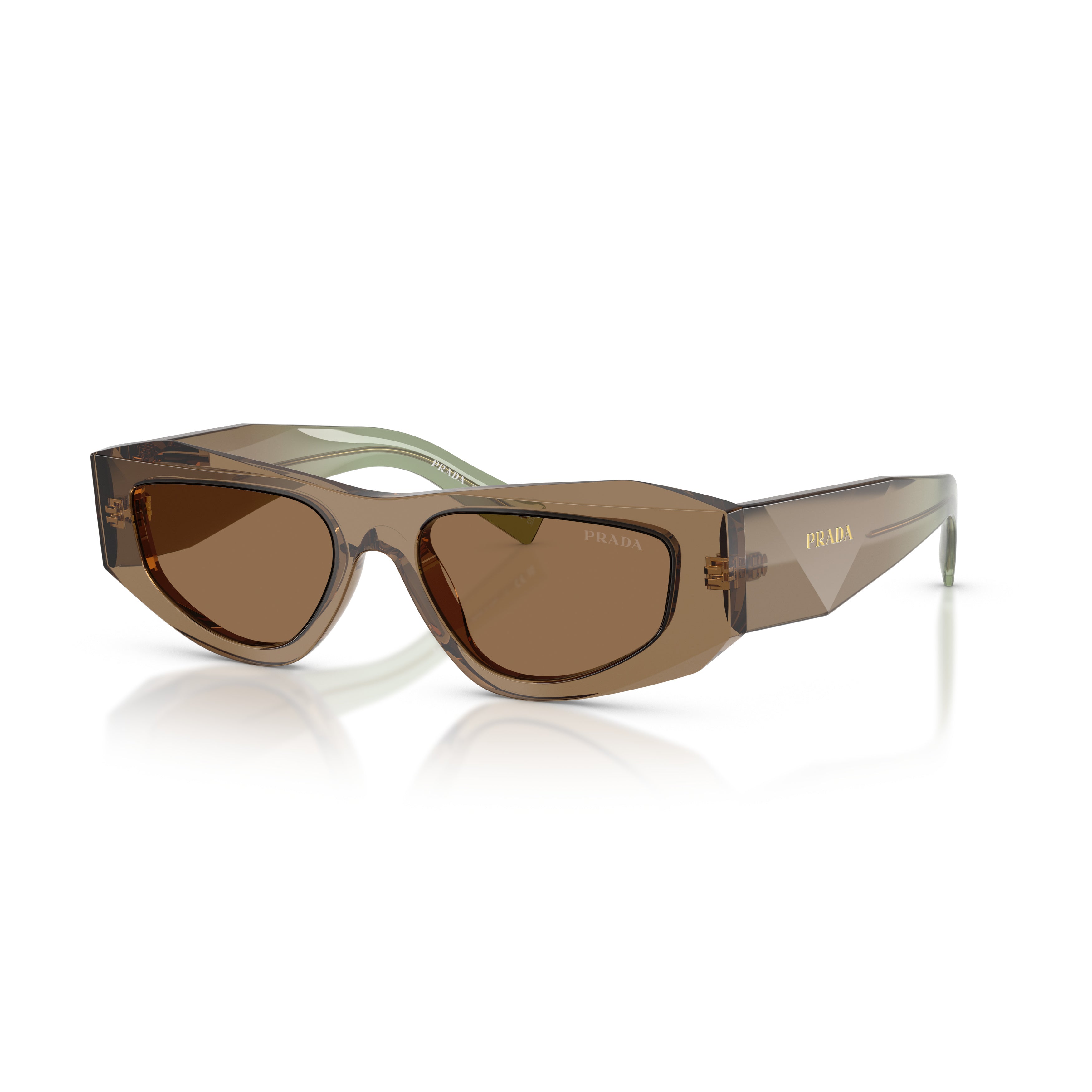 0pr B19s Translucent Brown Acetate Sunglasses