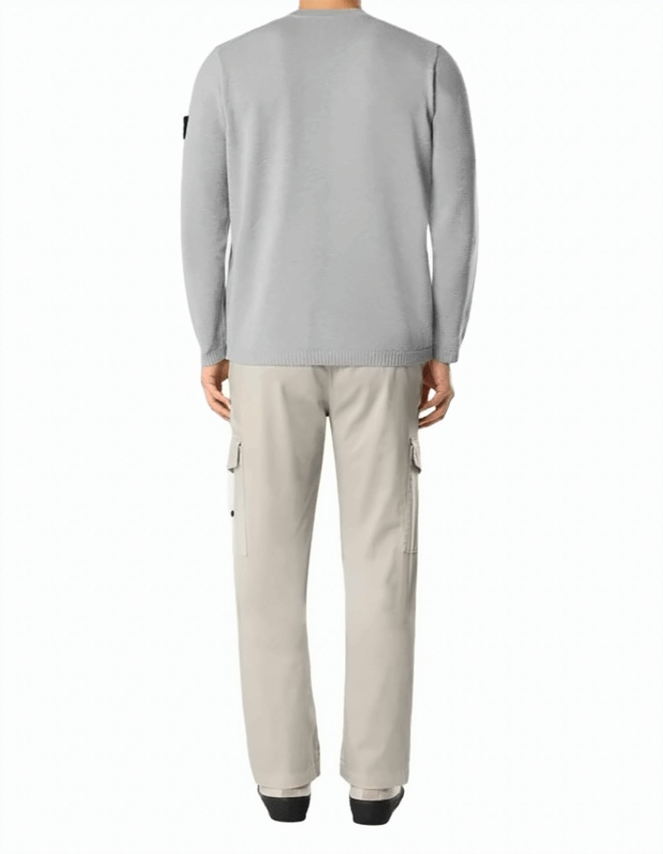Organic Cotton Melange Pearl Grey Sweatshirt