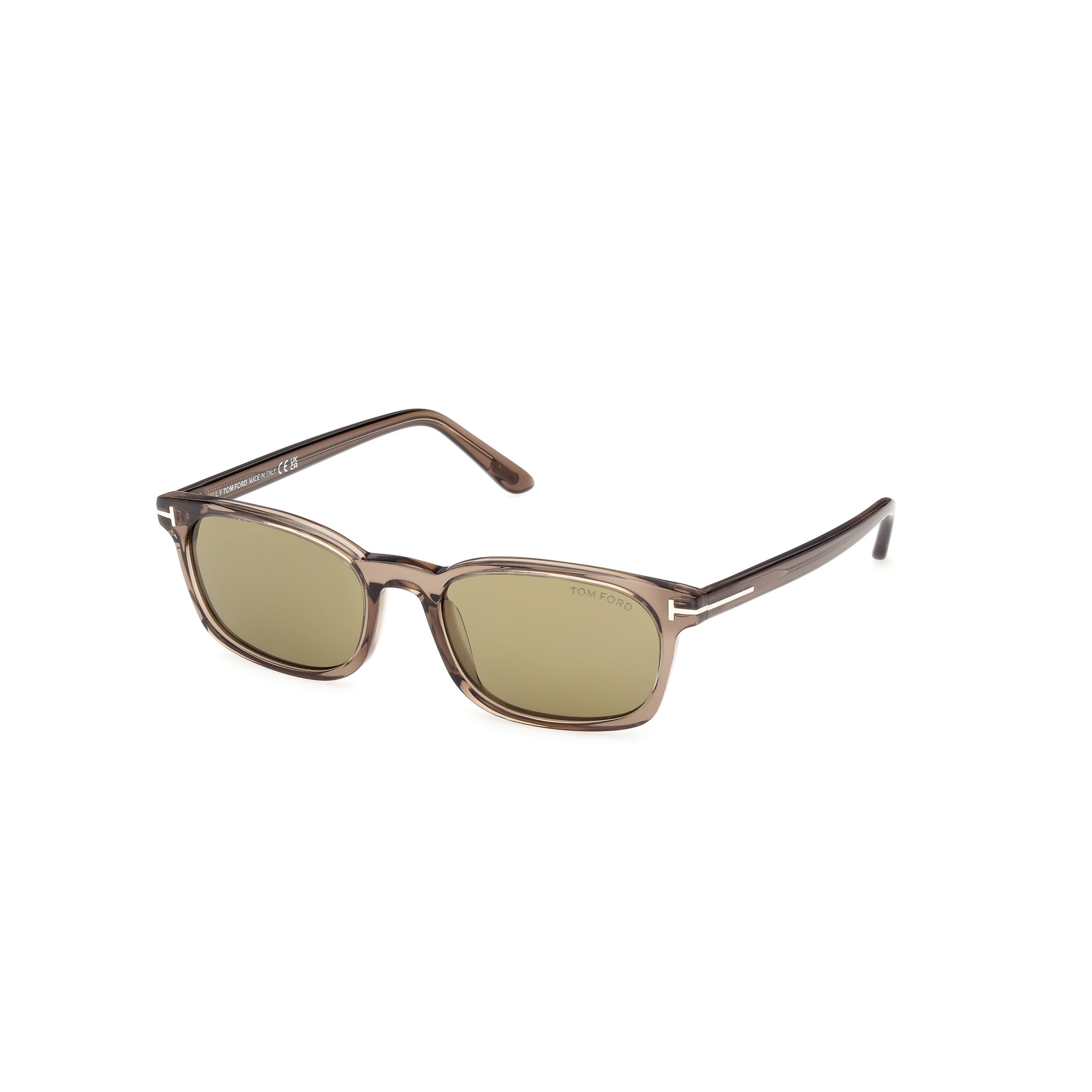 Ft1300 Translucent Acetate Rectangular Sunglasses