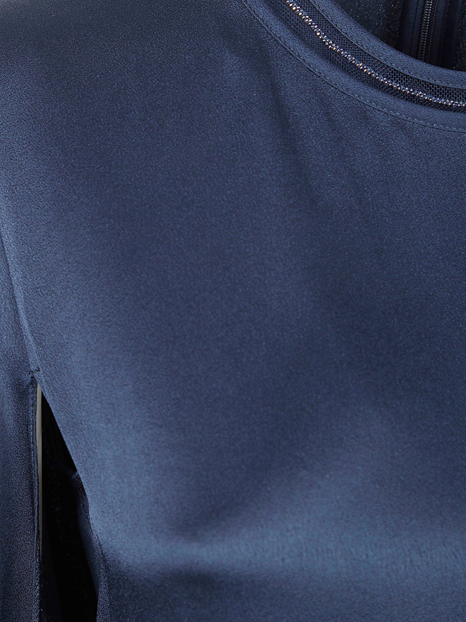Silk-Effect Midi Dress with Asymmetrical Hem