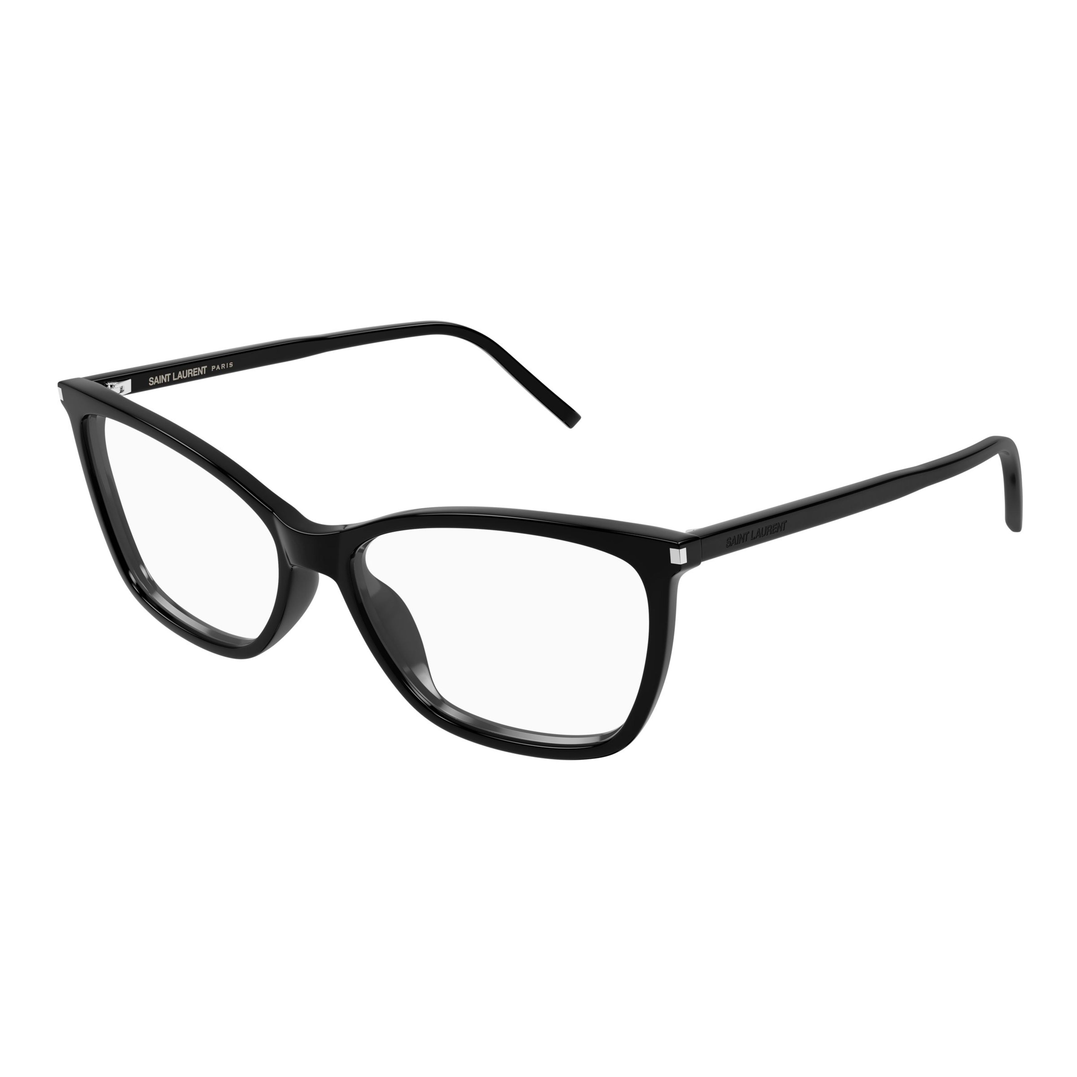 Sl 834 Glossy Black Rectangular Sunglasses