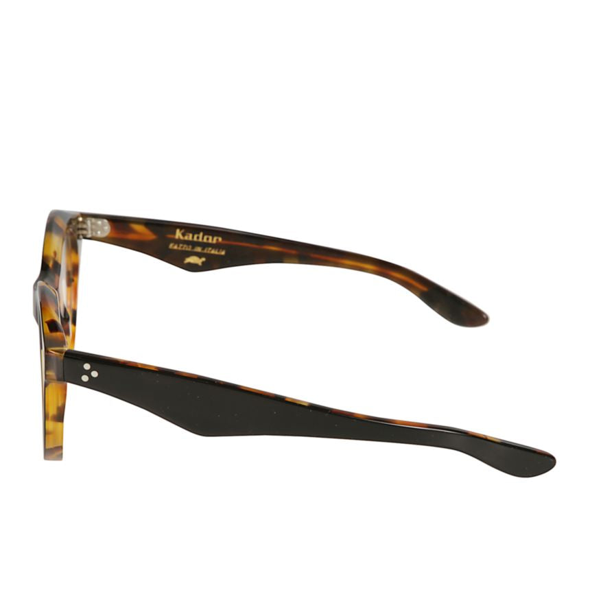 Thick Thick Tortoiseshell Pattern Sunglasses with Tapered Black Temples